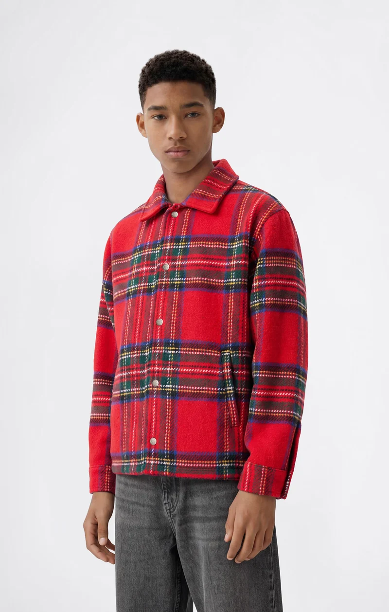 Boys’ Check Coach Jacket Academy