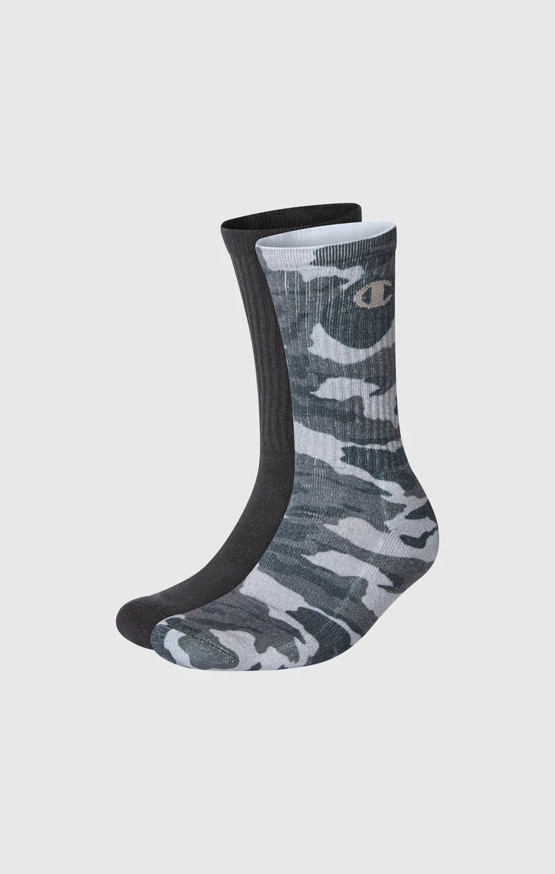 2-Pack Crew Socks with Logo