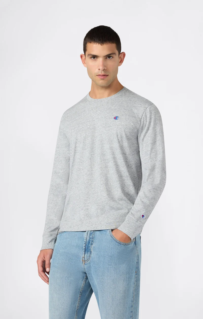 Men’s Cotton Long Sleeve T-Shirt with C Logo