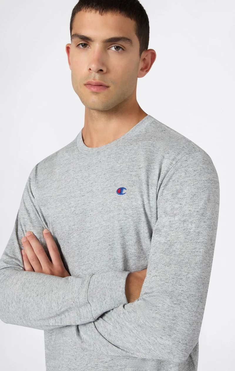 Men’s Cotton Long Sleeve T-Shirt with C Logo