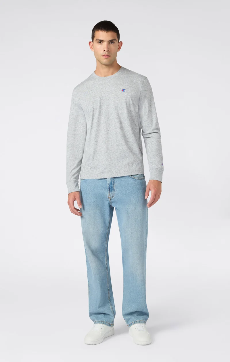 Men’s Cotton Long Sleeve T-Shirt with C Logo