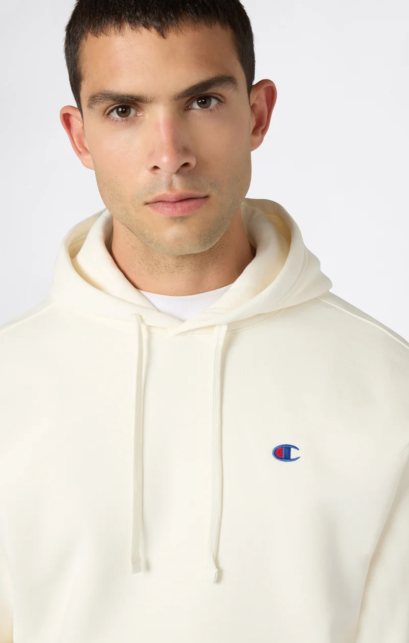 Men’s Hooded Sweatshirt with C Logo and Brushed Interior