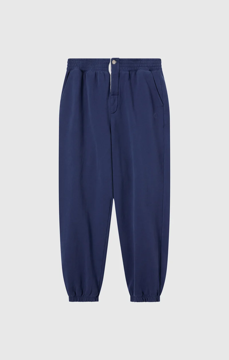 Men’s Reverse Weave Trousers with Cuffs and Brushed Interior Modern Ametora