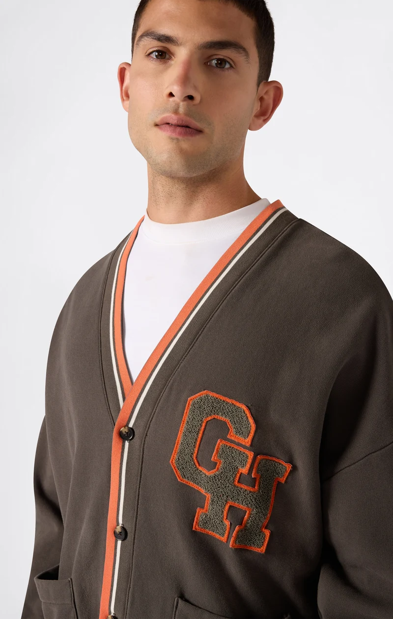Men’s Reverse Weave Cardigan Sweatshirt Modern Ametora