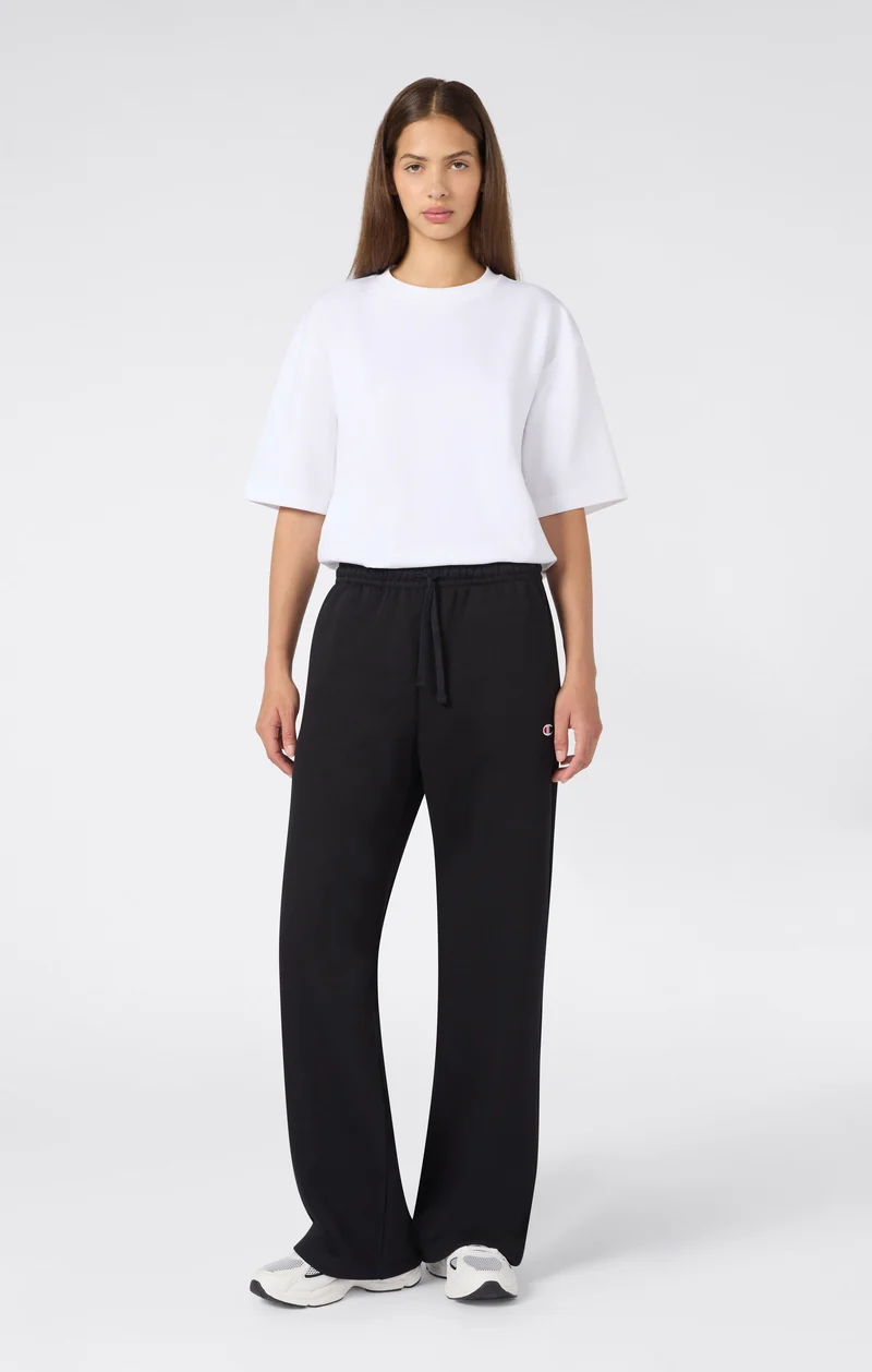 Women’s Loose Straight-Hem Trousers with Brushed Interior