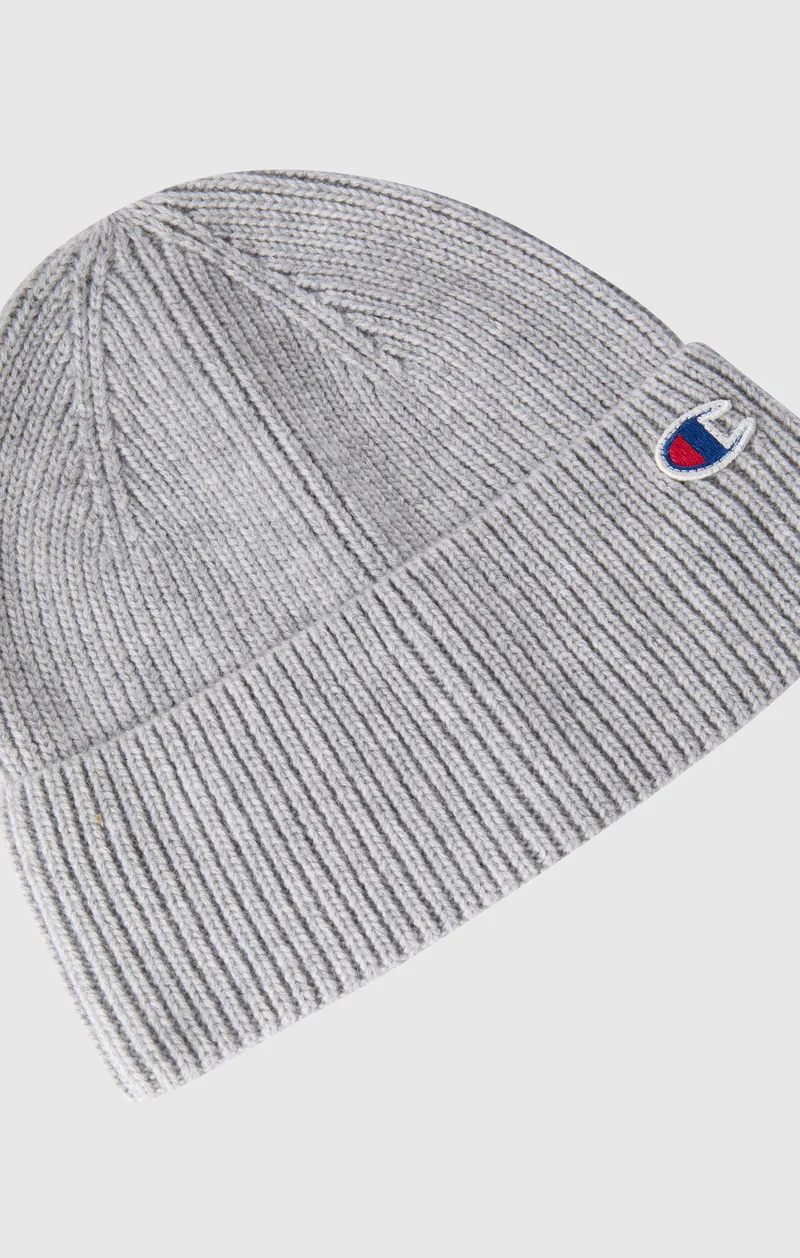 Wool-Blend Beanie with C Logo