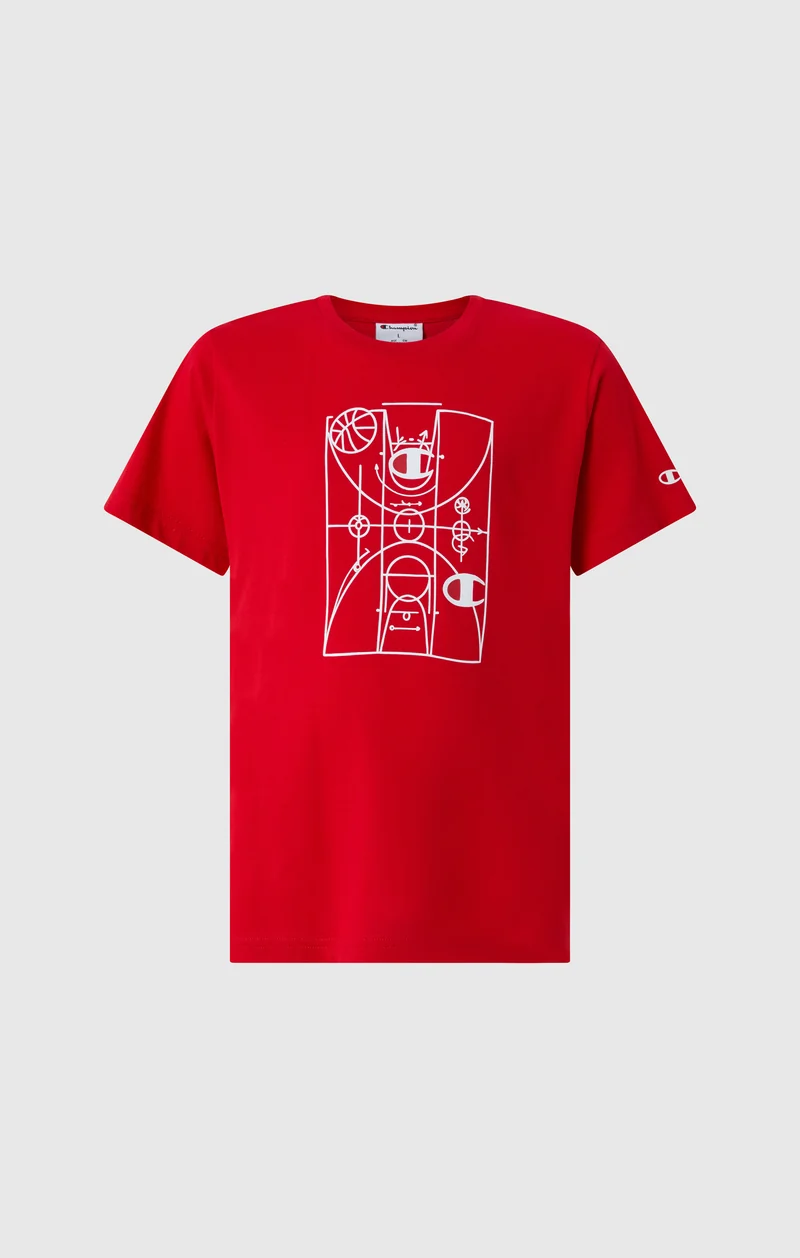 Boys' T-Shirt with Basketball Graphic