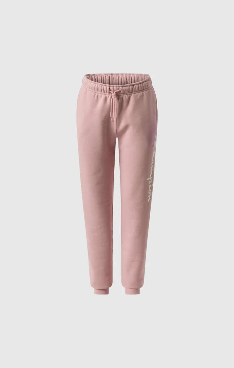 Boys' Fleece Rib Cuff Jogger Pants Script Logo