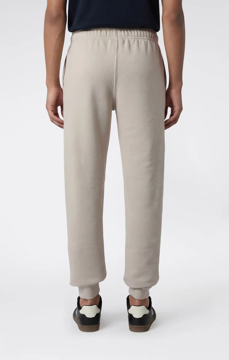 Boys' Fleece Rib Cuff Jogger Pants Script Logo