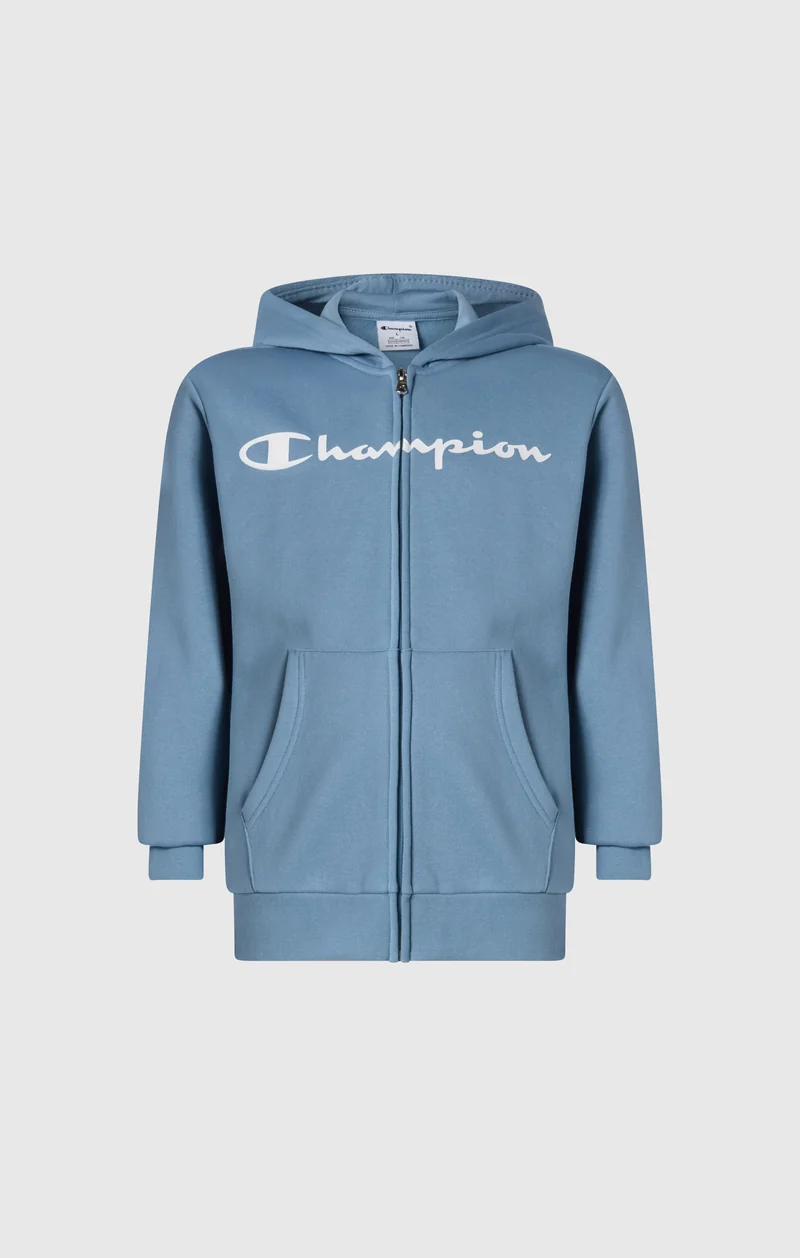 Boys' Fleece Full Zip Hoodie Script Logo