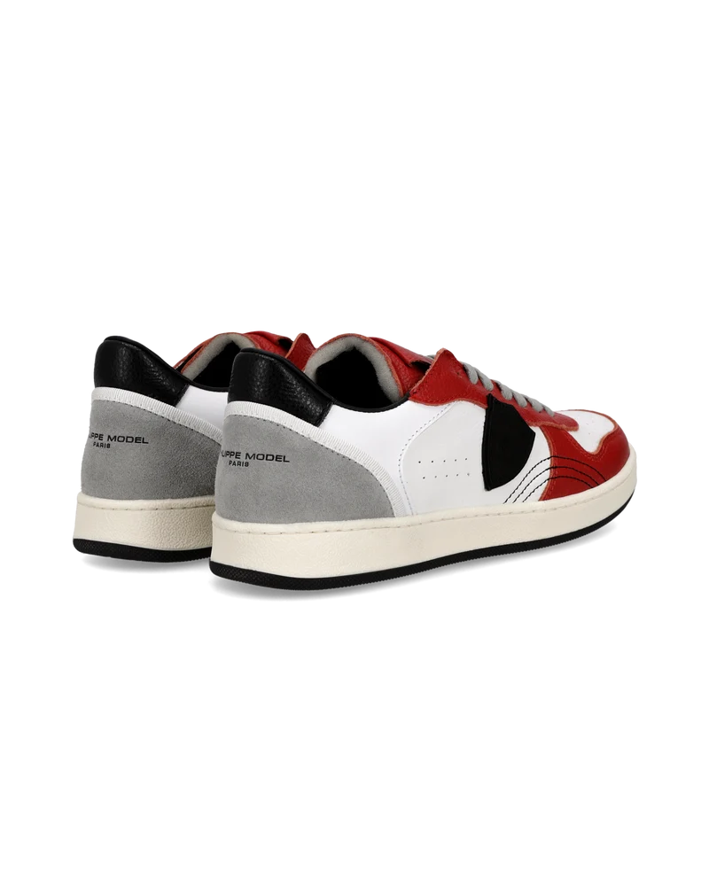 Sneaker Pgal Junior, White Red Black