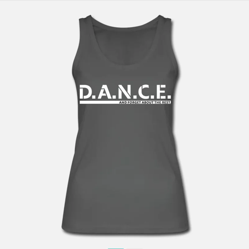 Damen Bio Tank Top: "D.A.N.C.E." – 6 Farben zur Auswahl
