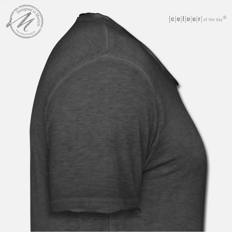 Vintage T-Shirt Herren | Größen S–XXL | Farbe dunkelgrau mit farbiger Schrift