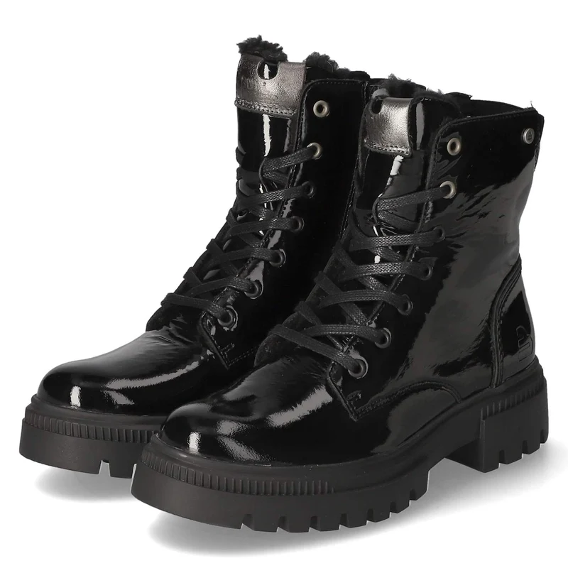 Schnürboots Schwarz