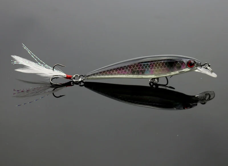 Hard Bait With Feather Hooks