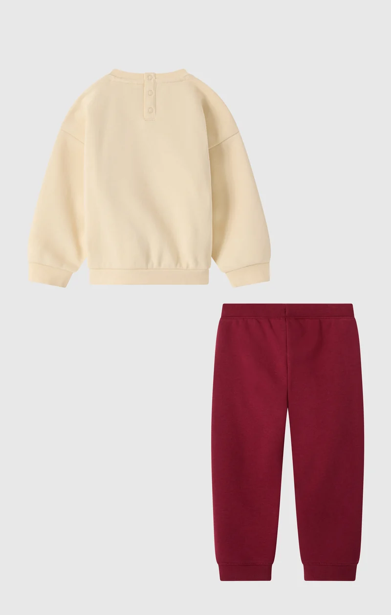 Baby Fleece Sweatsuit with Ribbed Cuffs