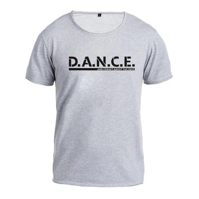Herren Vintage T-Shirt: "D.A.N.C.E." – Cool Grey