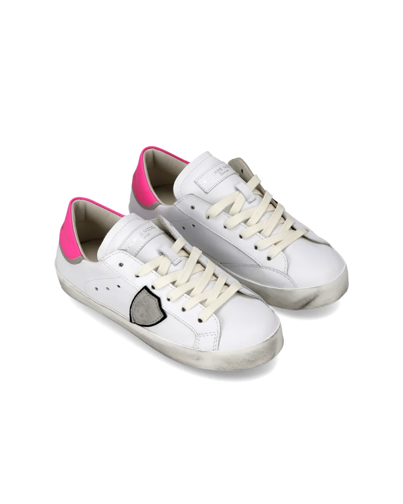 Sneaker Prsx Kids, White Neon Pink