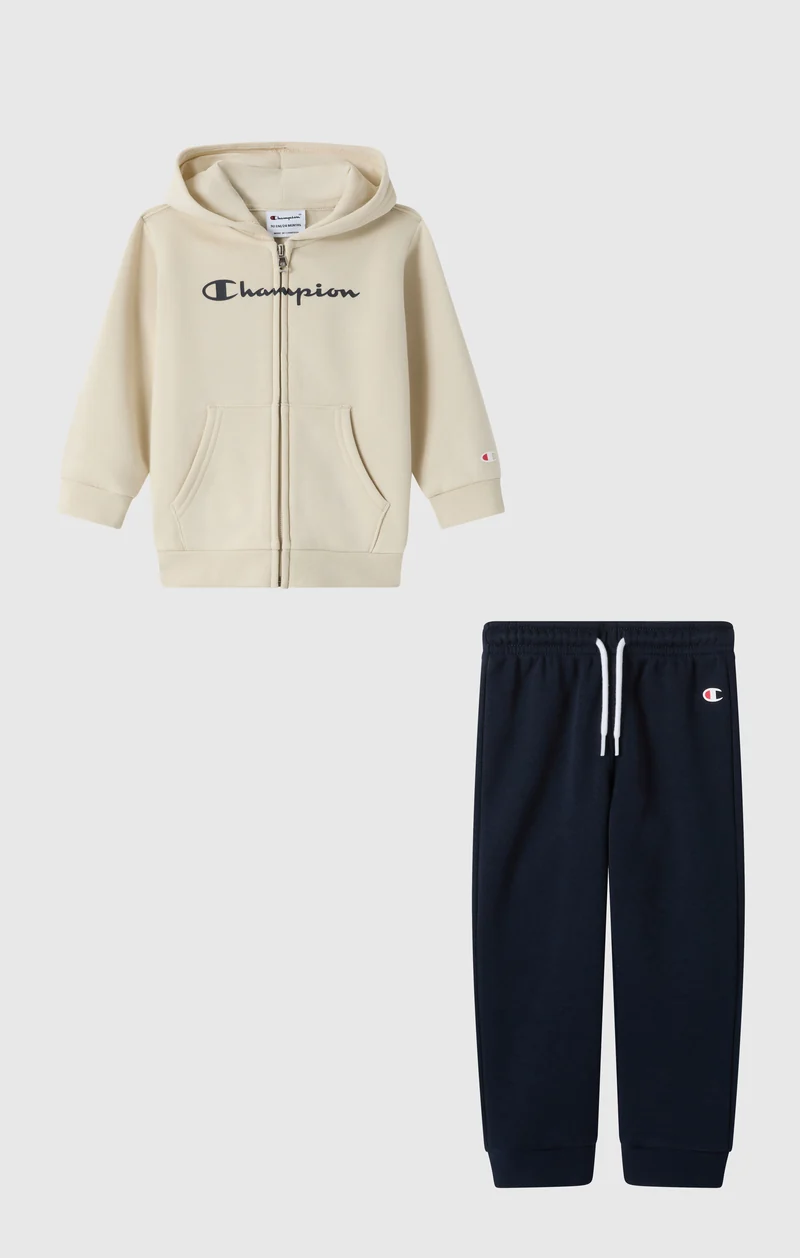 Baby Hooded Full Zip Fleece Sweatsuit Icons