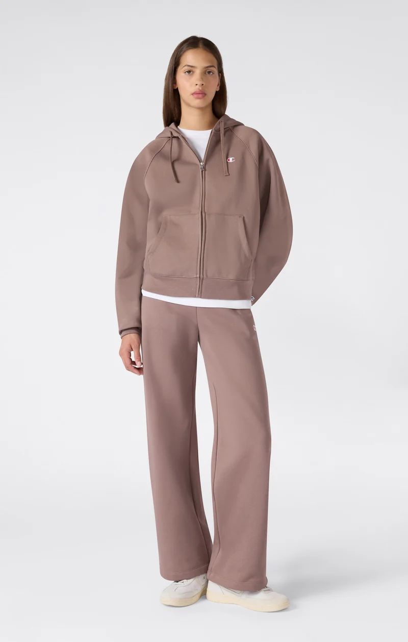 Women’s Loose Straight-Hem Trousers with Brushed Interior