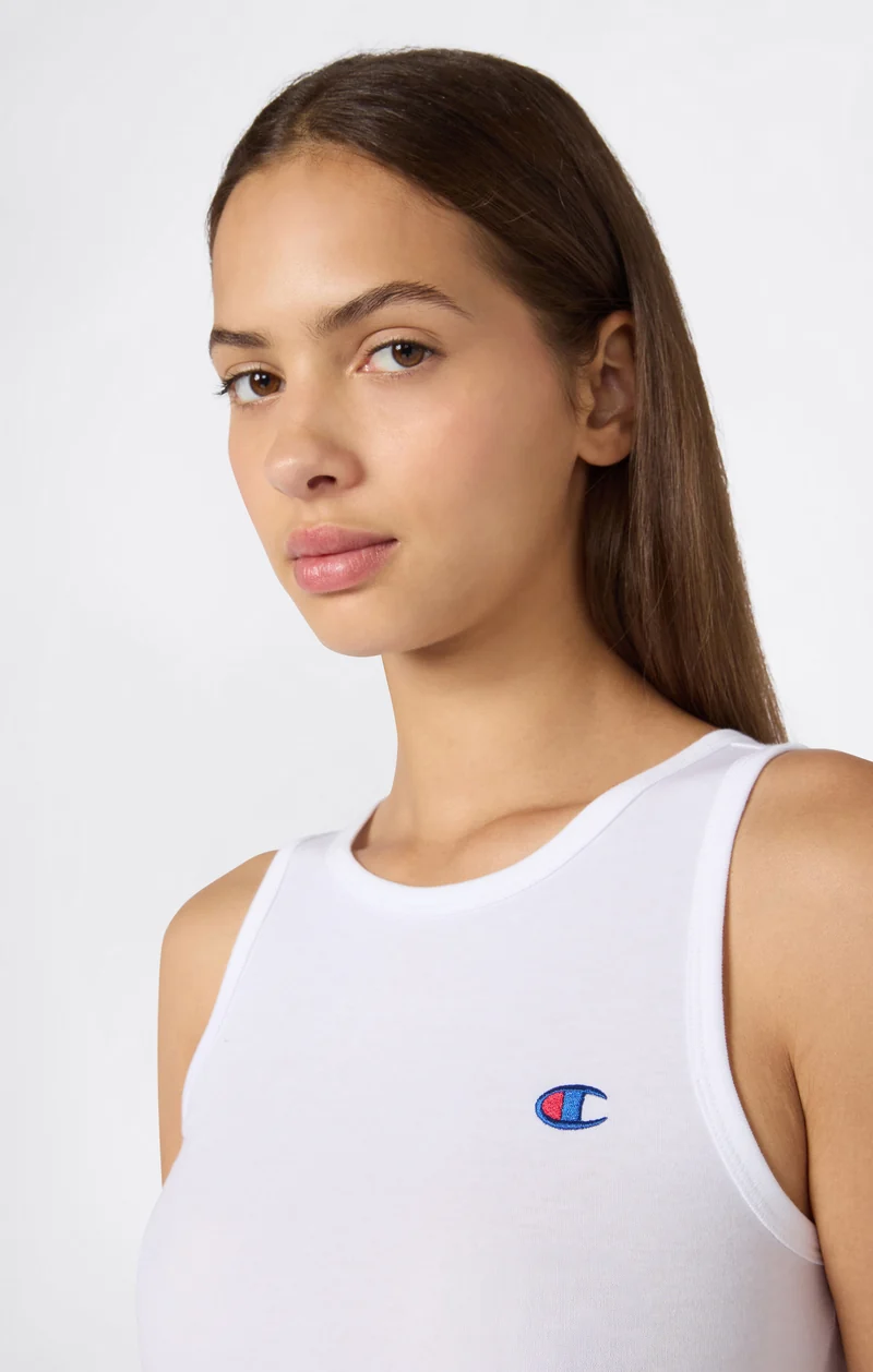 Women’s Stretch Jersey Crop Tank Top with C Logo