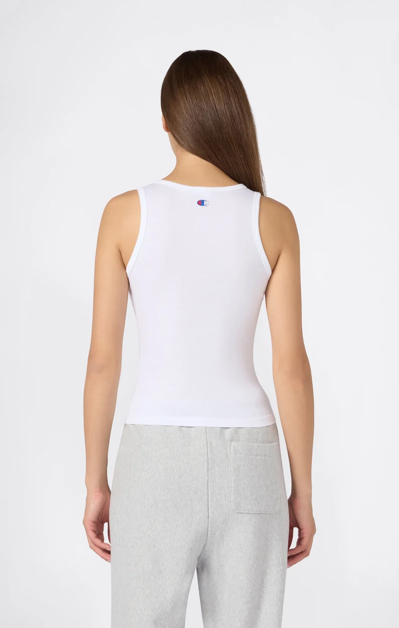 Women’s Stretch Jersey Crop Tank Top with C Logo