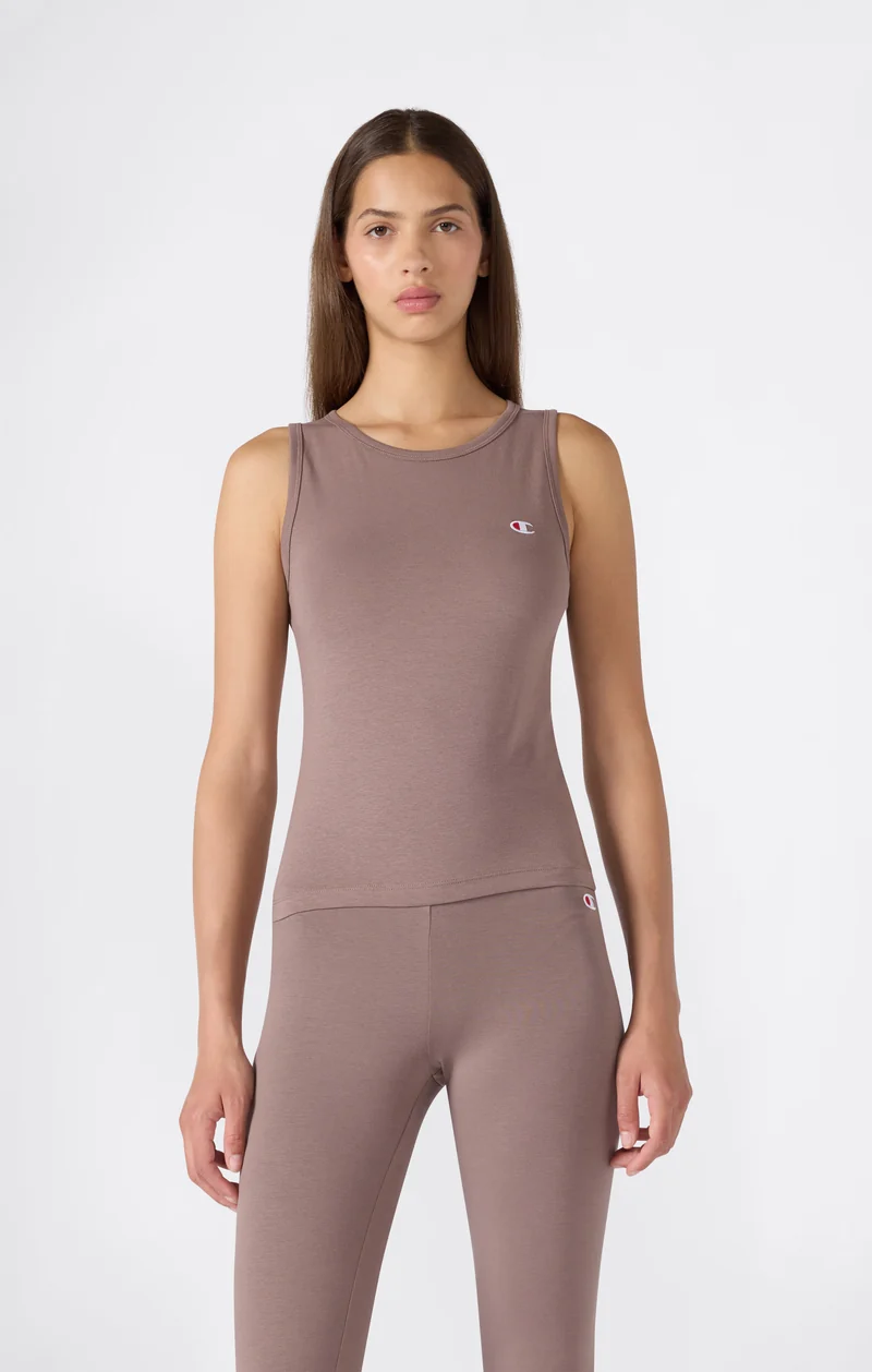 Women’s Stretch Jersey Crop Tank Top with C Logo