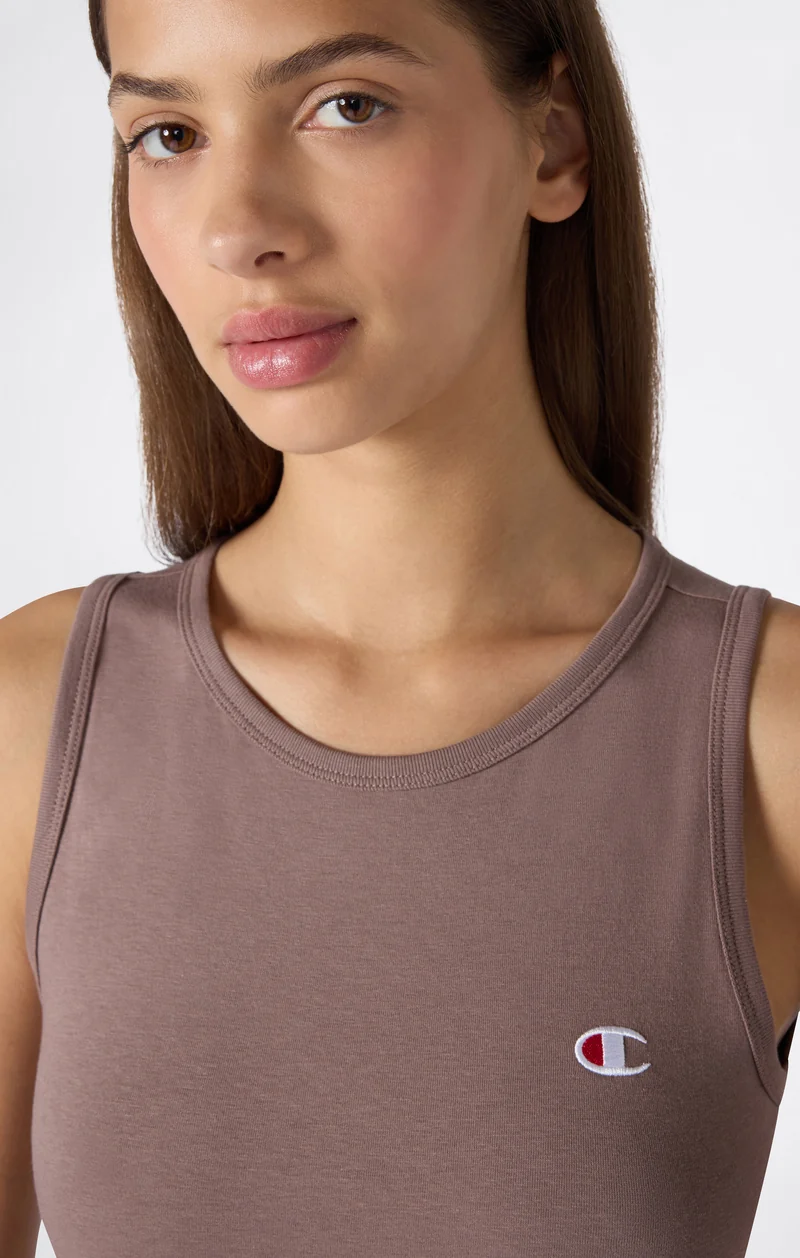 Women’s Stretch Jersey Crop Tank Top with C Logo