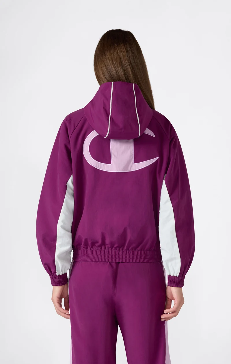 Women’s Full-Zip Hooded Nylon Jacket