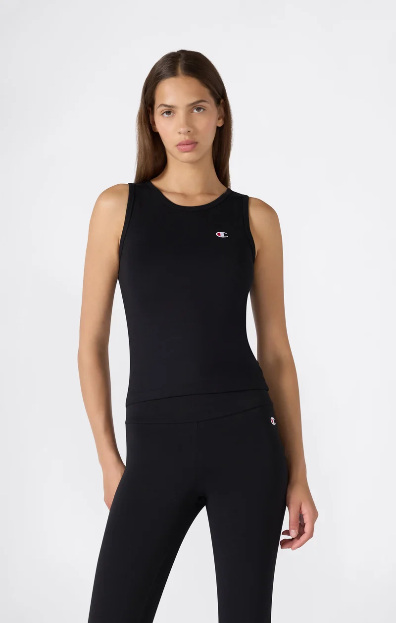 Women’s Stretch Jersey Crop Tank Top with C Logo