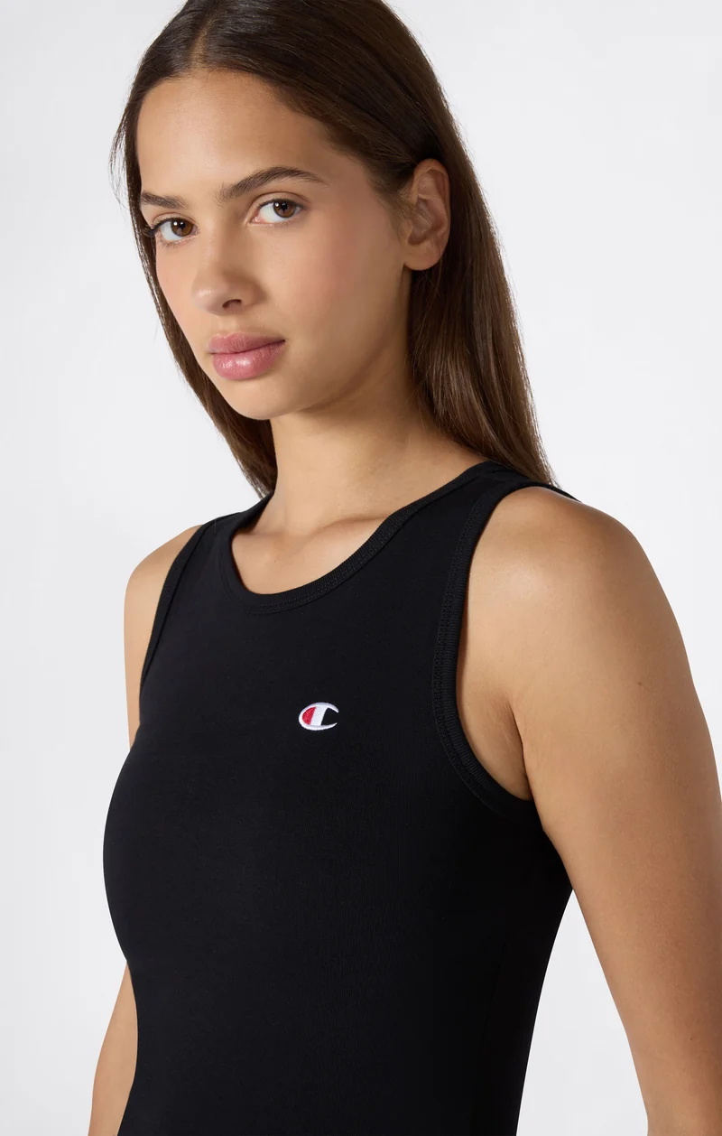 Women’s Stretch Jersey Crop Tank Top with C Logo
