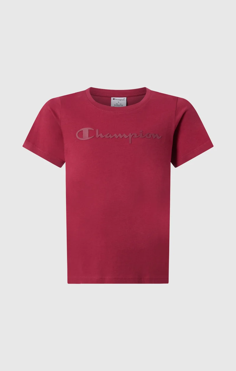 Girls’ Cotton T-Shirt with Maxi Logo
