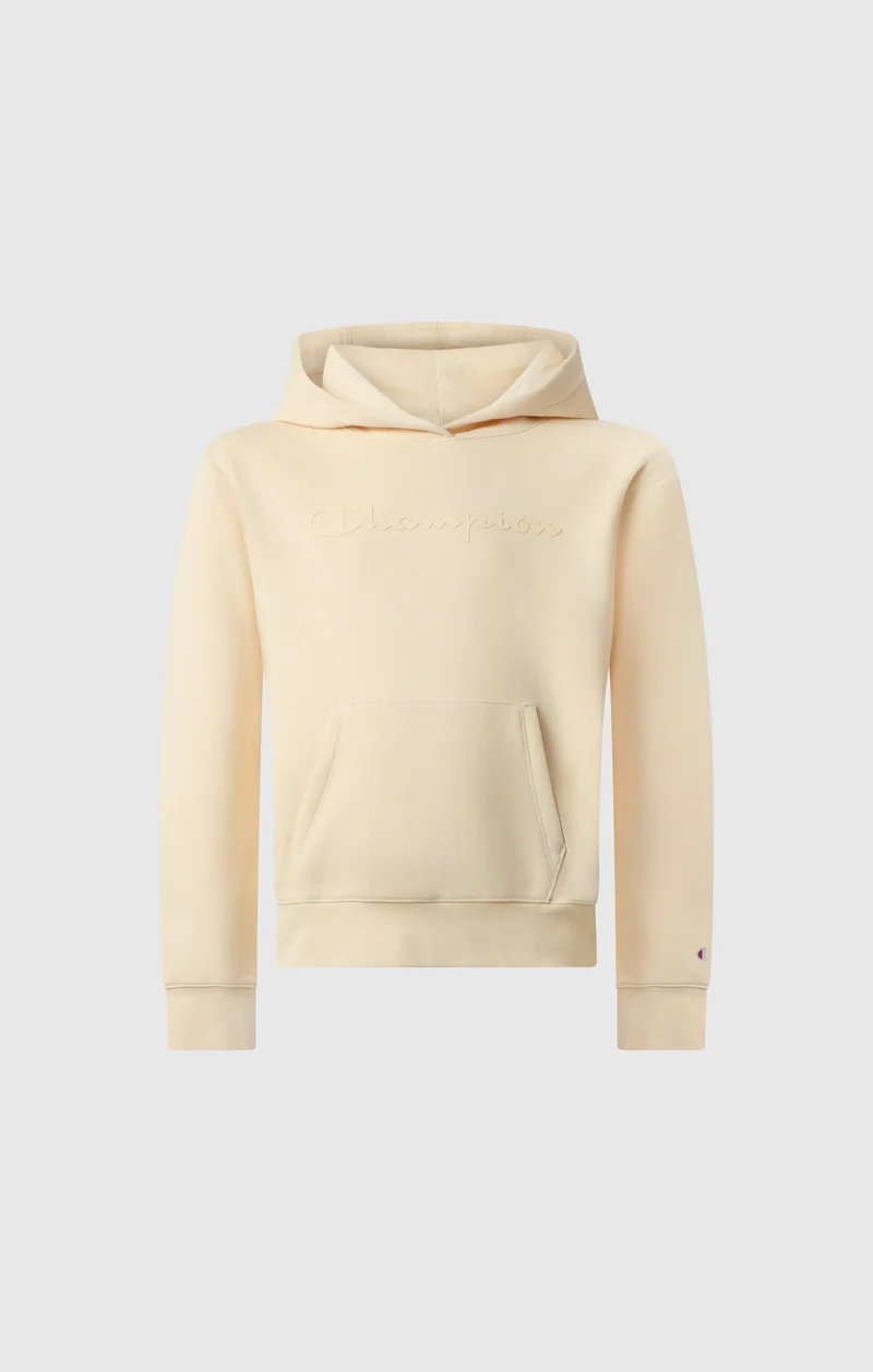 Girls’ Hooded Sweatshirt with Maxi Logo and Brushed Interior