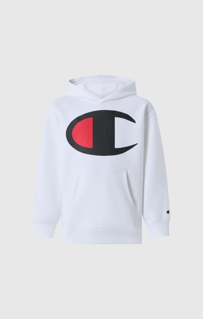 Boys' Hoodie with Maxi Logo and Brushed Inside