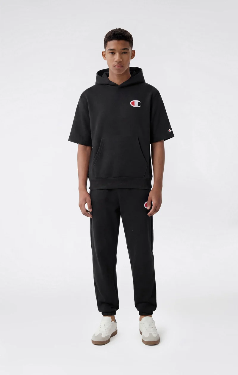 Boys' Loose Fit Trousers with Cuffs and Brushed Inside