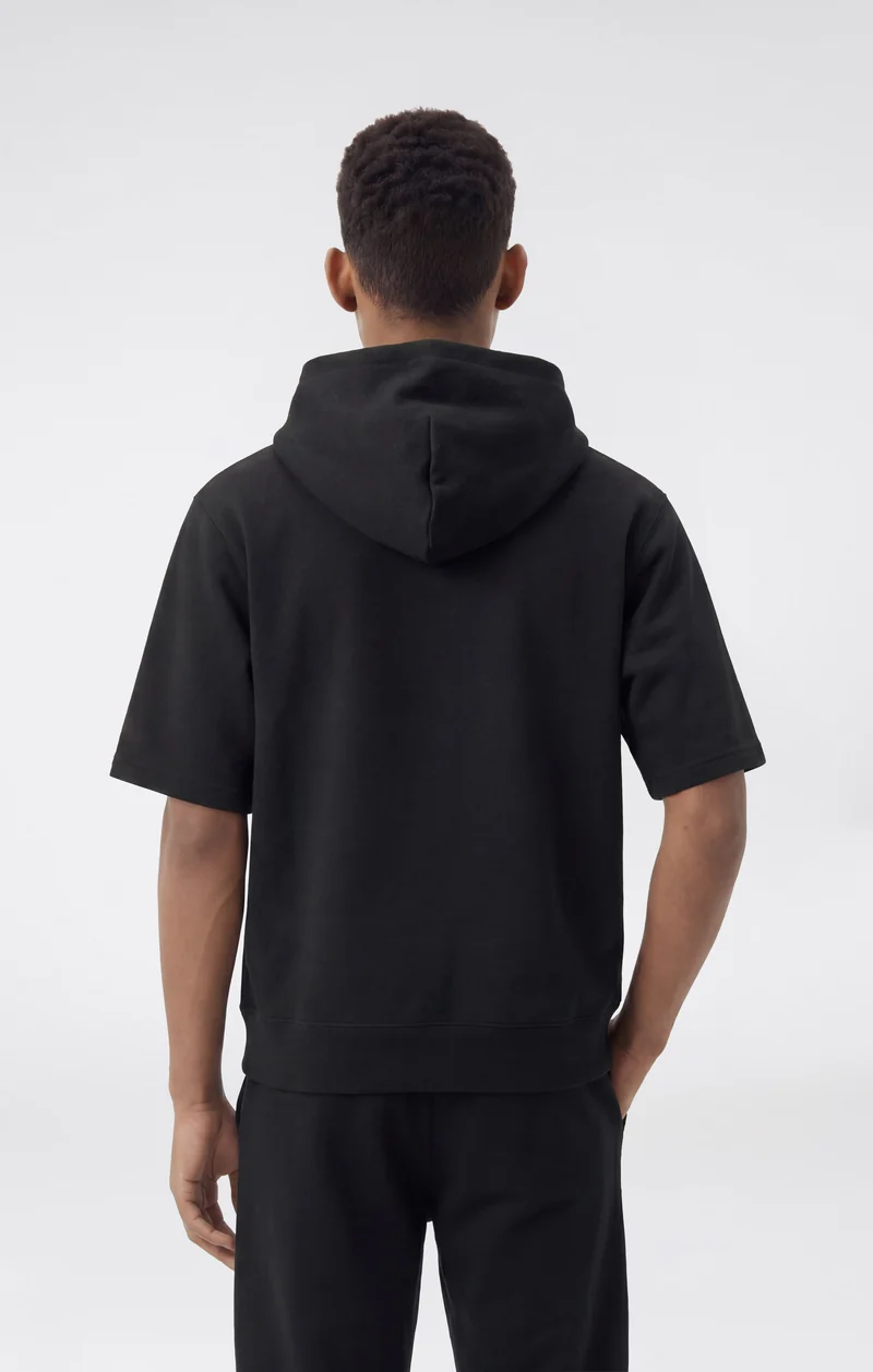 Boys' Short-Sleeve Hoodie with Brushed Inside