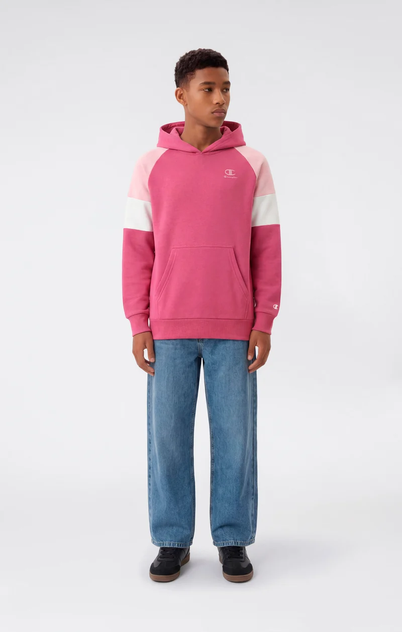 Junior Unisex Hooded Sweatshirt with Brushed Interior