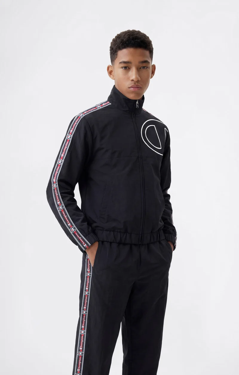 Boys’ Full-Zip Nylon Jacket with Tape