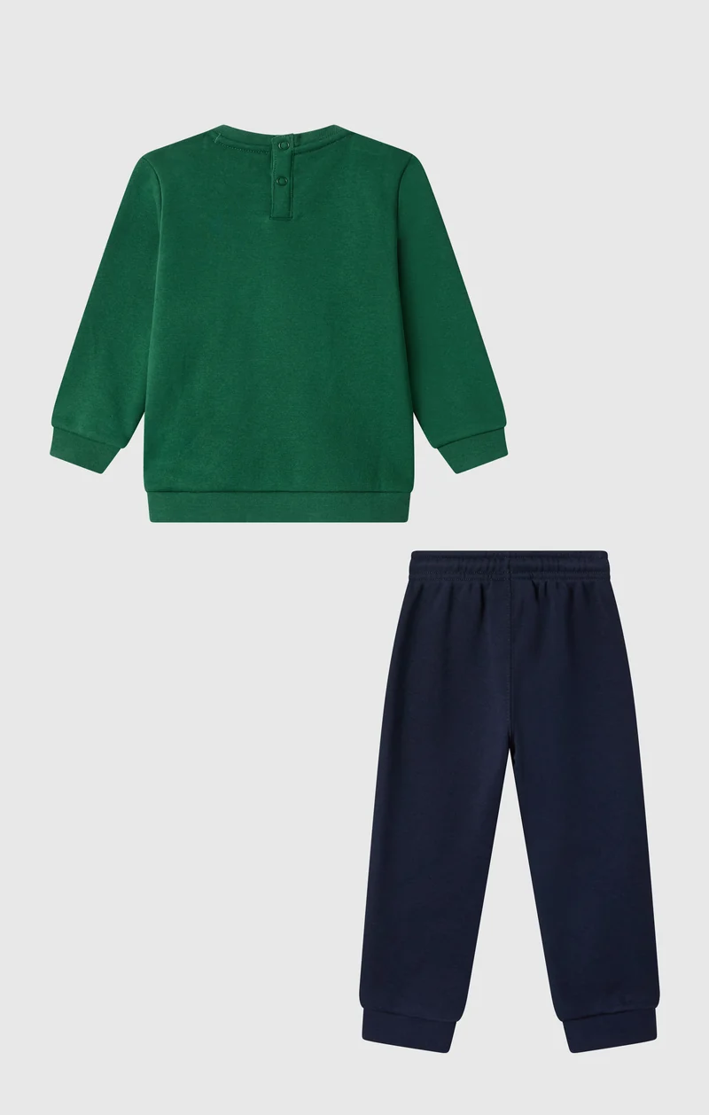 Baby Crewneck Fleece Sweatsuit Icons