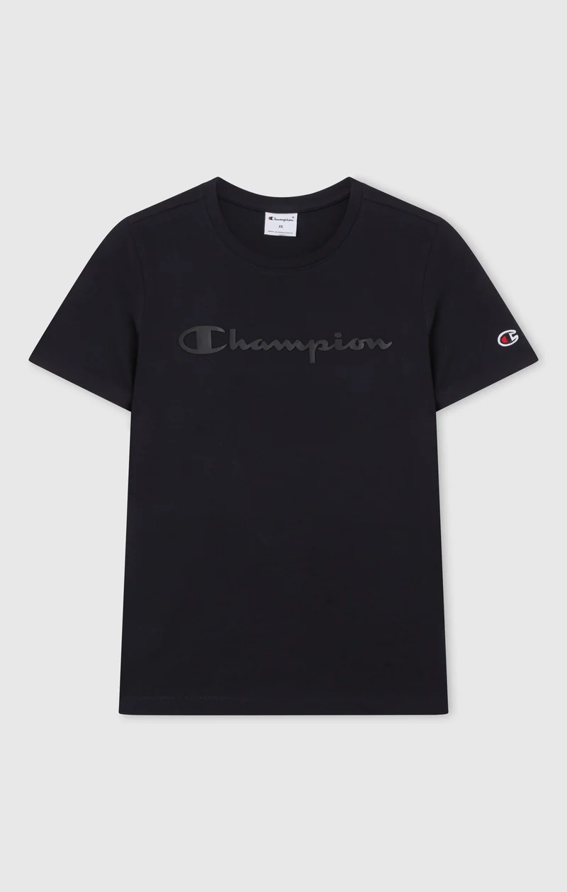 Women’s Slim Cotton T-Shirt with Maxi Logo