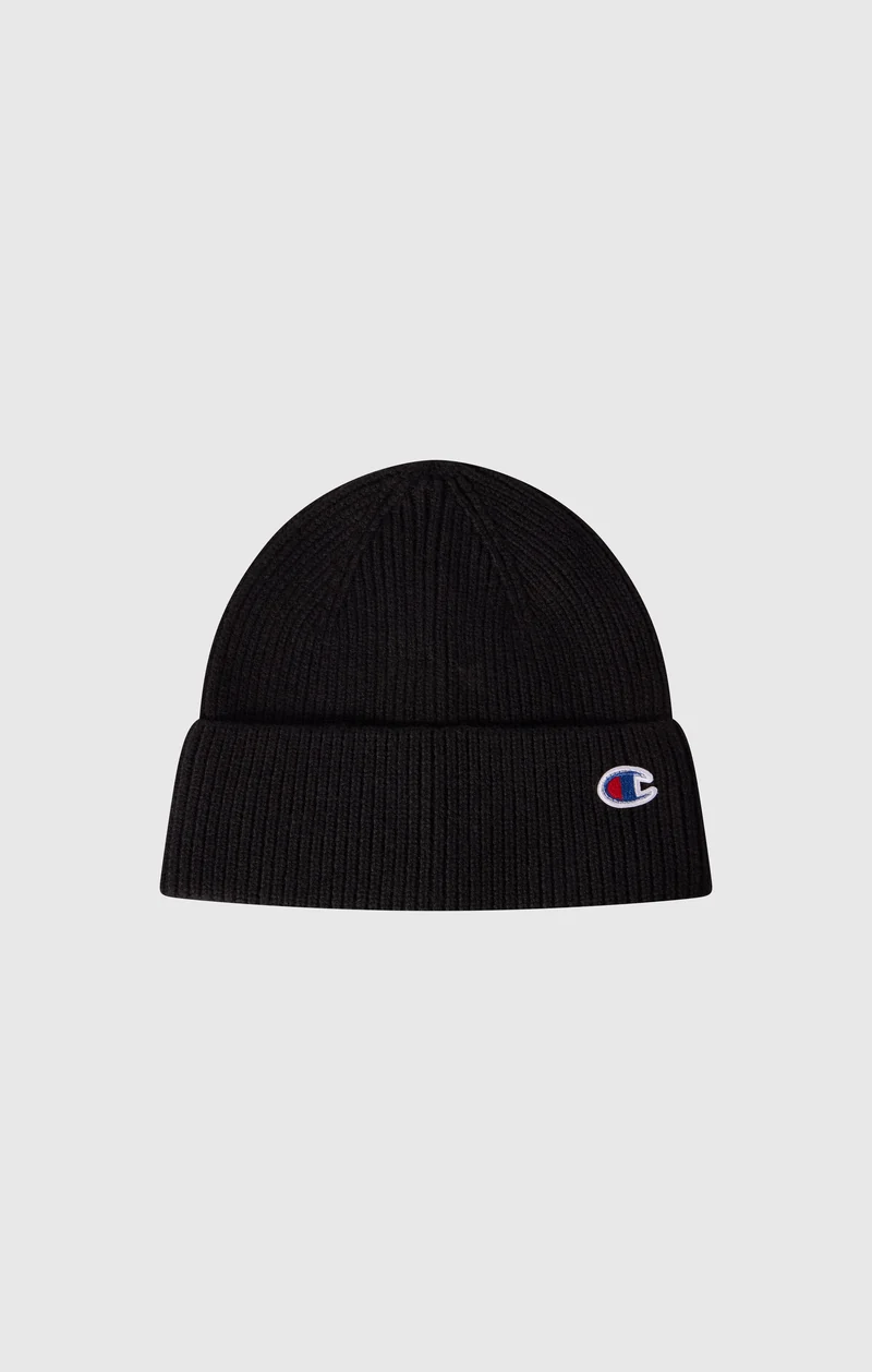 Wool-Blend Beanie with C Logo