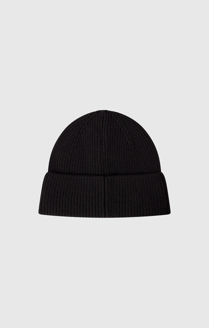 Wool-Blend Beanie with C Logo