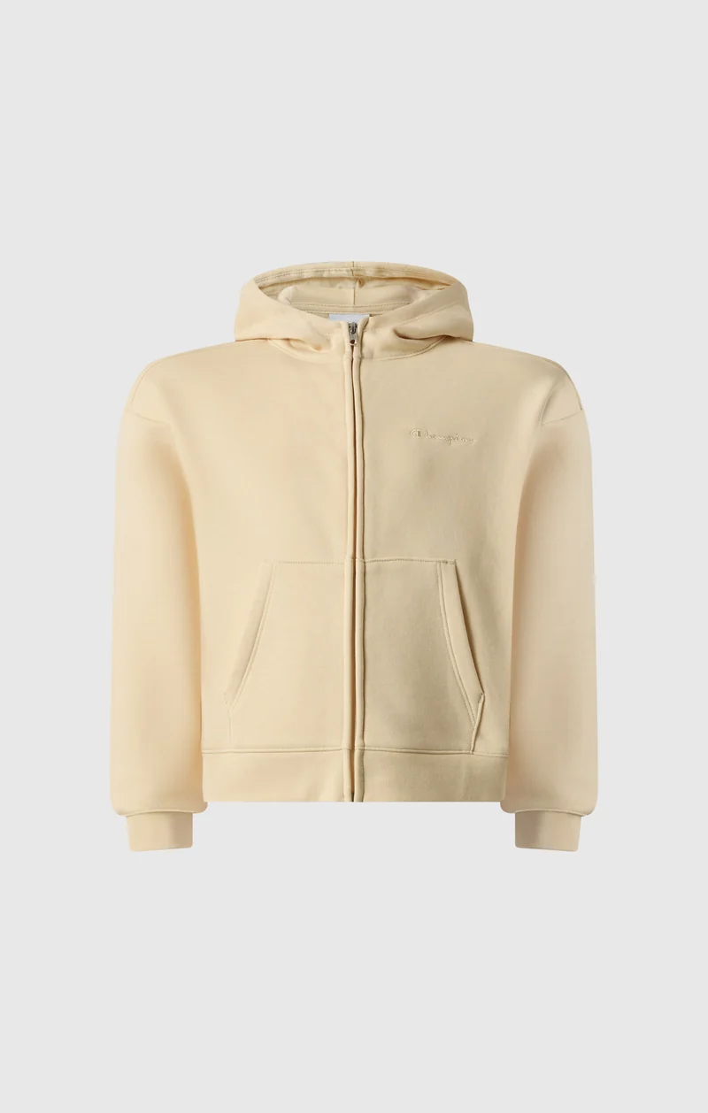 Girls’ Full-Zip Hooded Sweatshirt with Brushed Interior