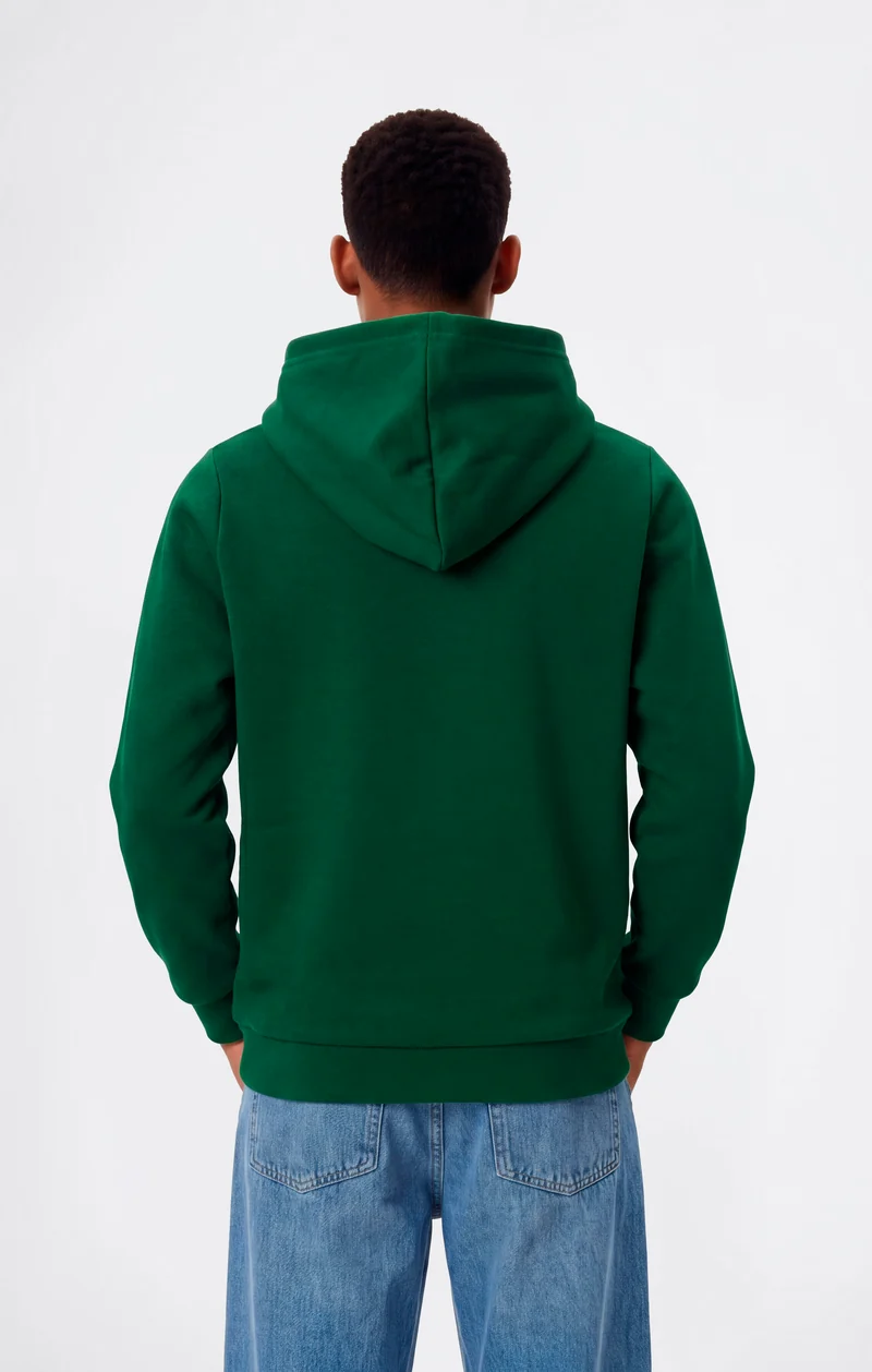 Boys’ Fleece Hoodie with Small Embroidered Logo Icons