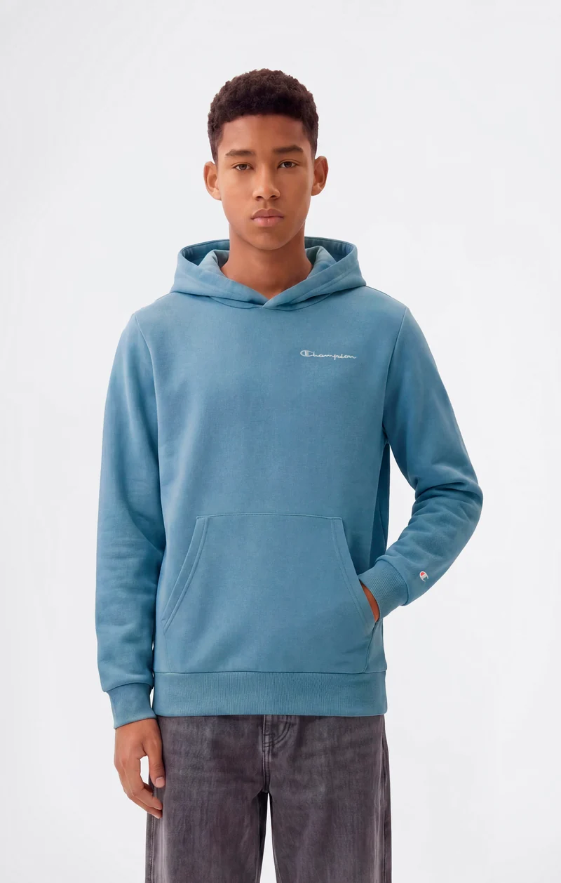 Boys’ Fleece Hoodie with Small Embroidered Logo Icons