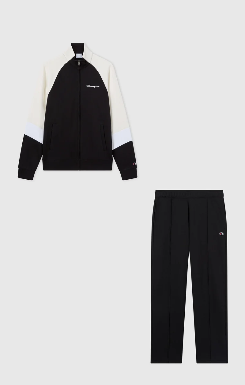 Men's Colour Block Tracksuit with Brushed Inside
