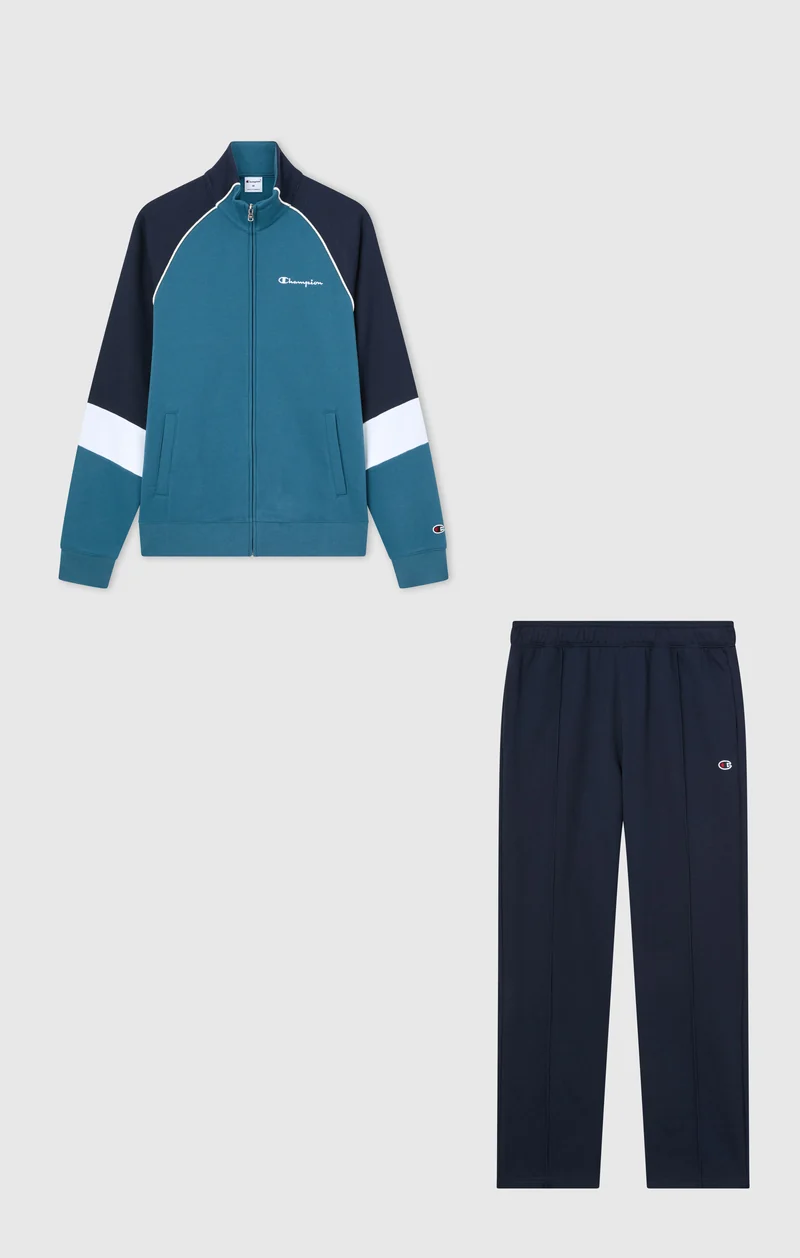 Men's Colour Block Tracksuit with Brushed Inside