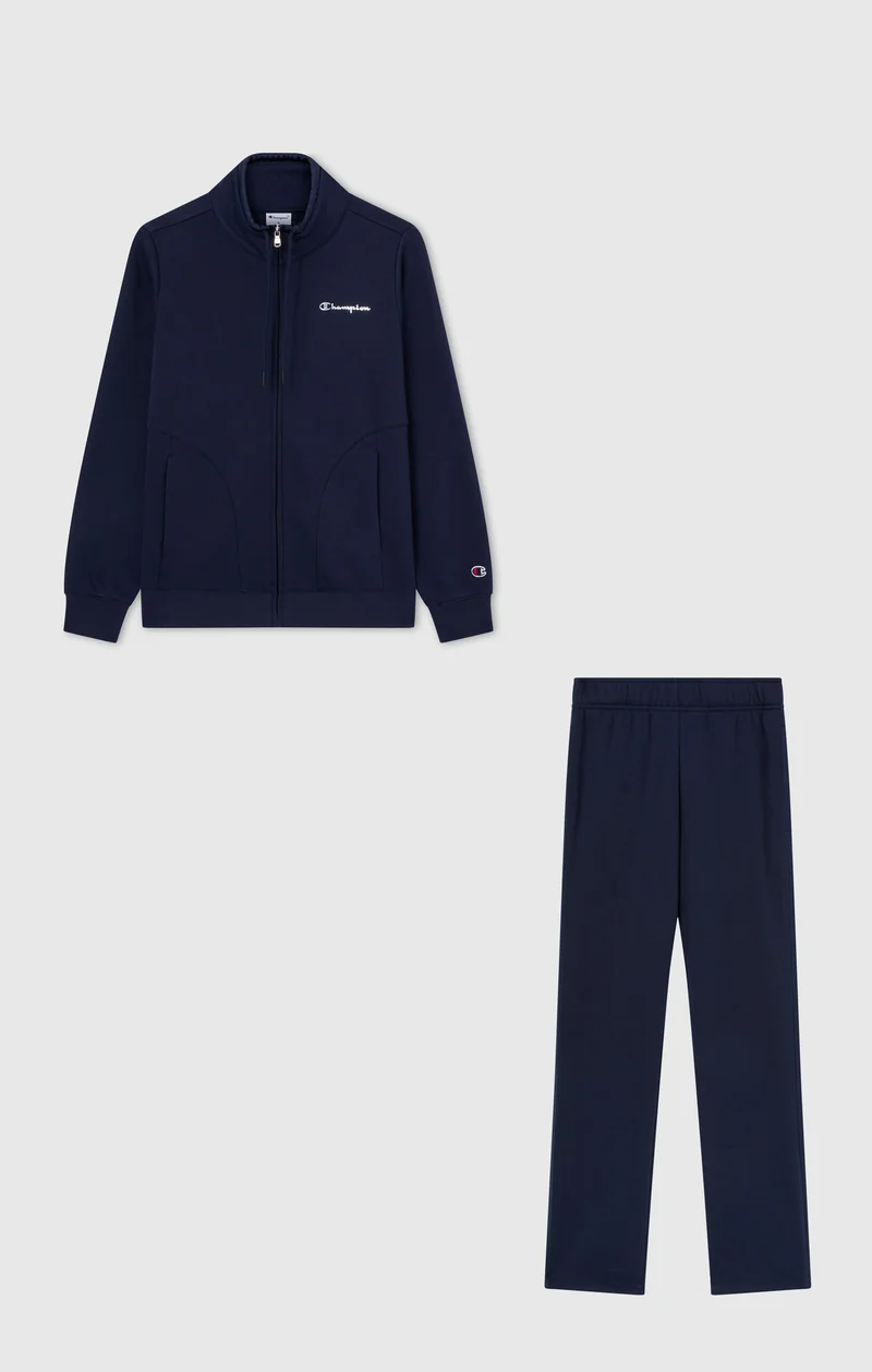 Women's Full-Zip Tracksuit with High Neck and Brushed Inside