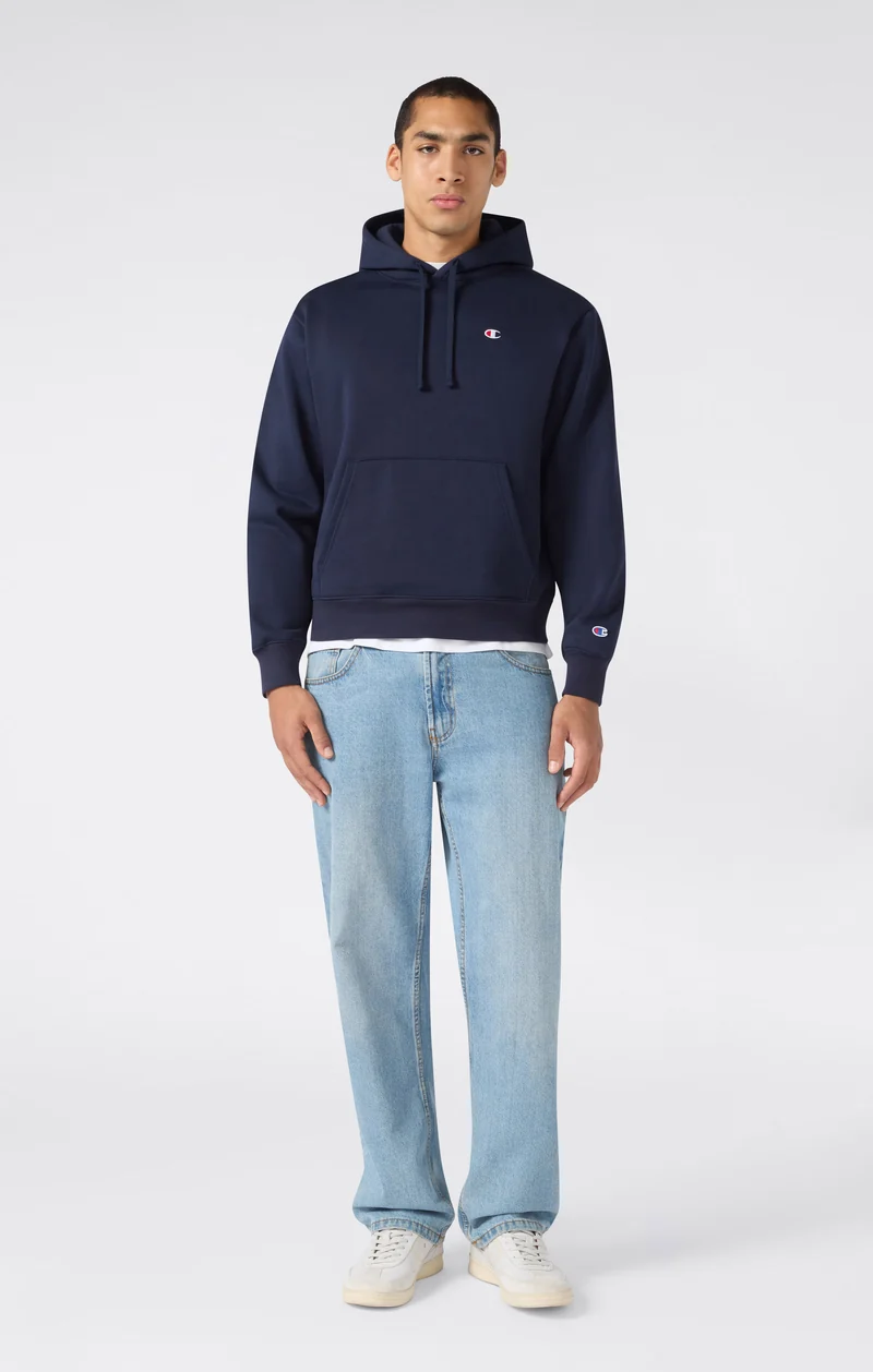 Men’s Hooded Sweatshirt with C Logo and Brushed Interior
