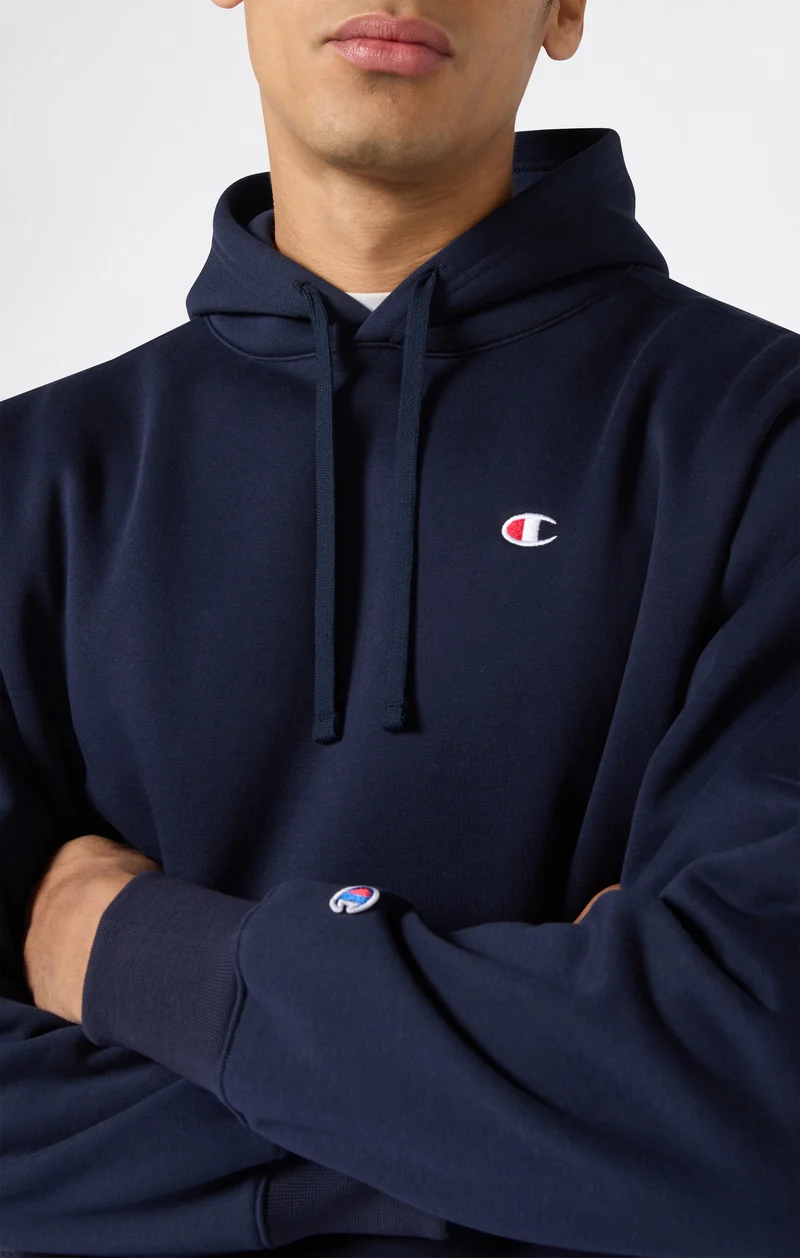Men’s Hooded Sweatshirt with C Logo and Brushed Interior